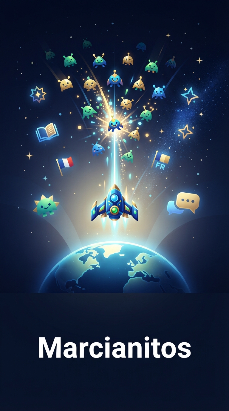 Illustration du jeu Marcianitos linguistique